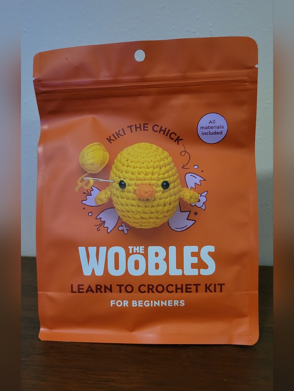The Woobles Kiki The Chick Beginner Crochet Kit - Brand New Sealed